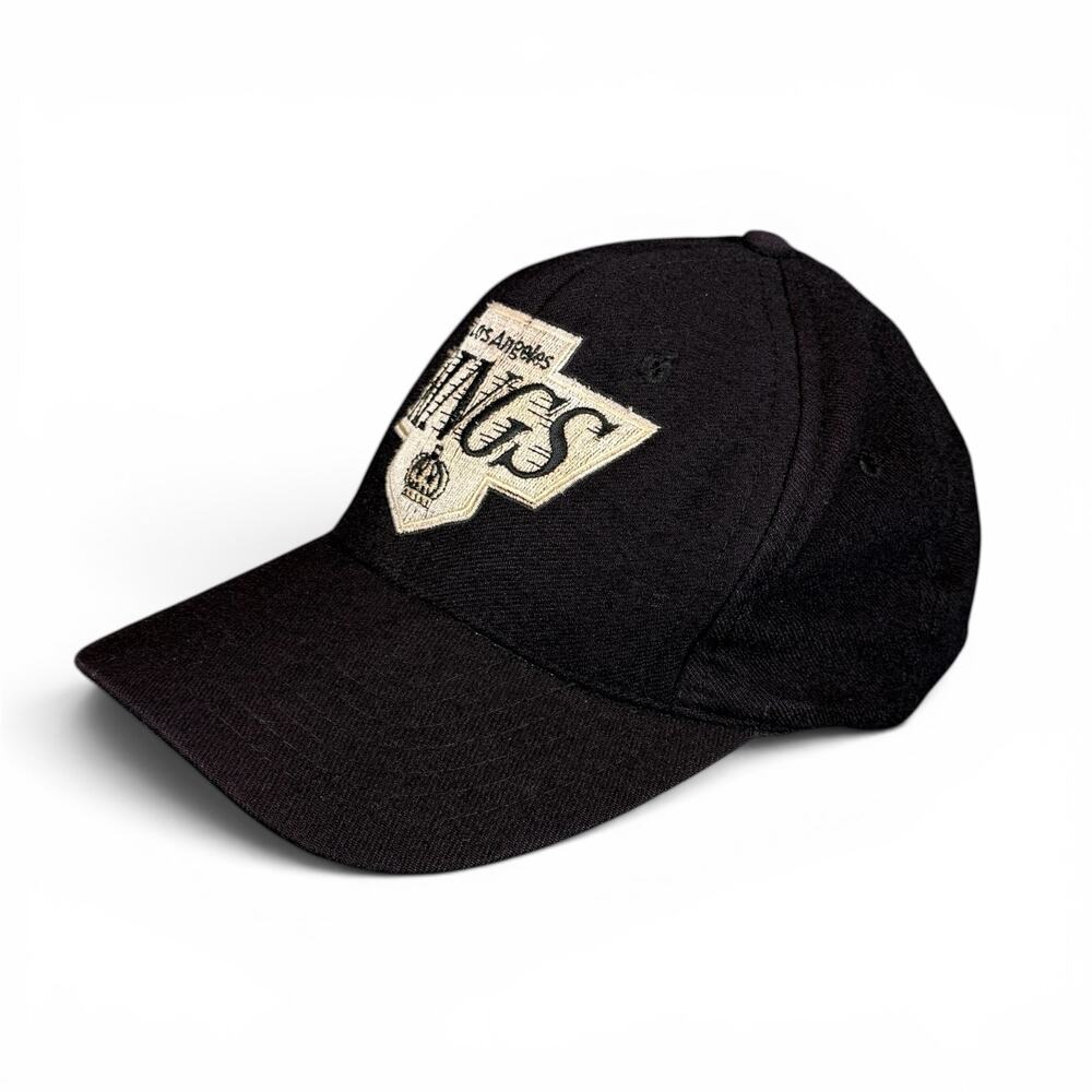 Vintage 1990’s Los Angeles Kings Pro Star Wool Plain Logo Snapback Hat rap
